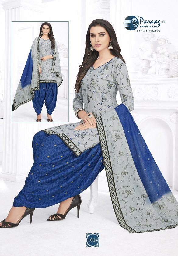Paraag Mahi 3 Regular Wear Printed Designer Cotton Dress Material Collection 